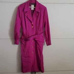 Vintage 80s fuscia dress